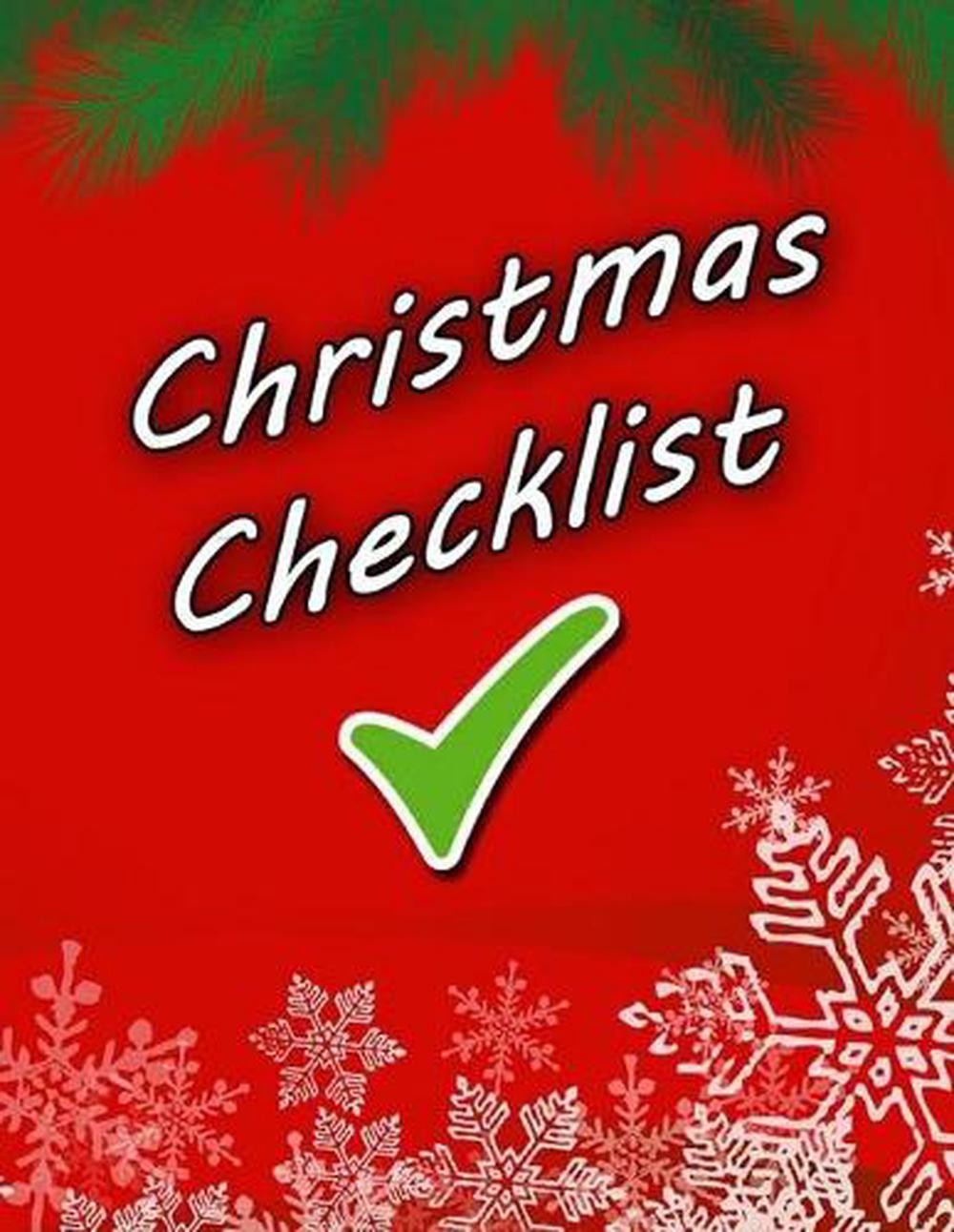 Christmas Cheklist: 8.5 x11 inches 50 pages by Notebook Chik List (English) Pape