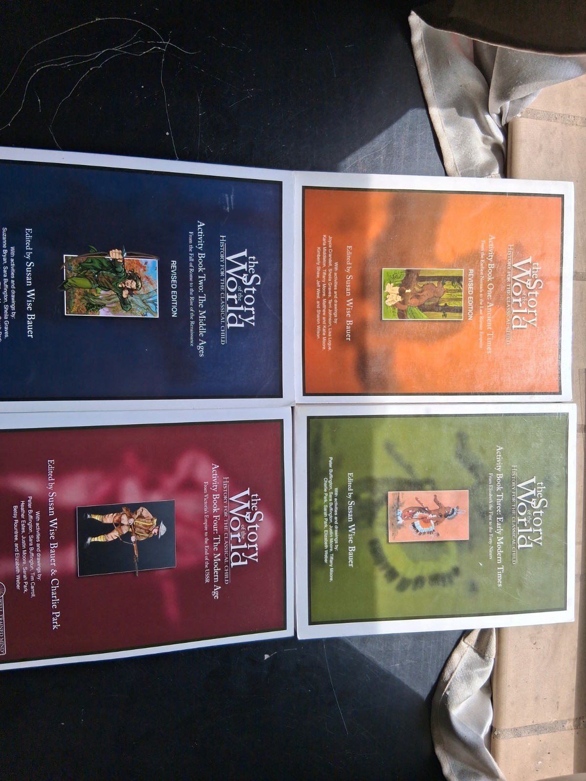 The Story of the World Vols 1-4 by Susan Wise Bauer Activity Books