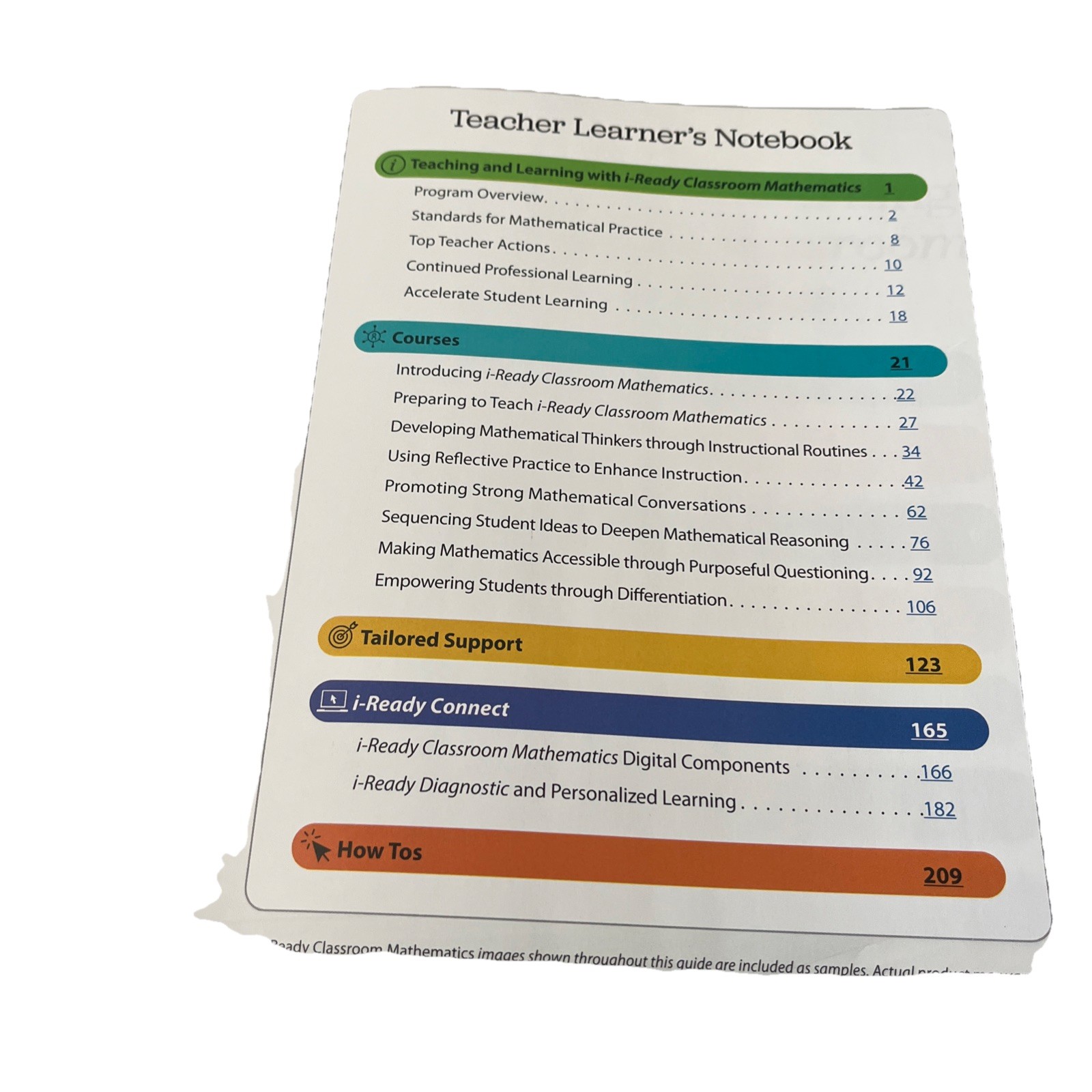 I Ready Classroom Mathematics 2022-2023 Teacher Learner’s Notebook