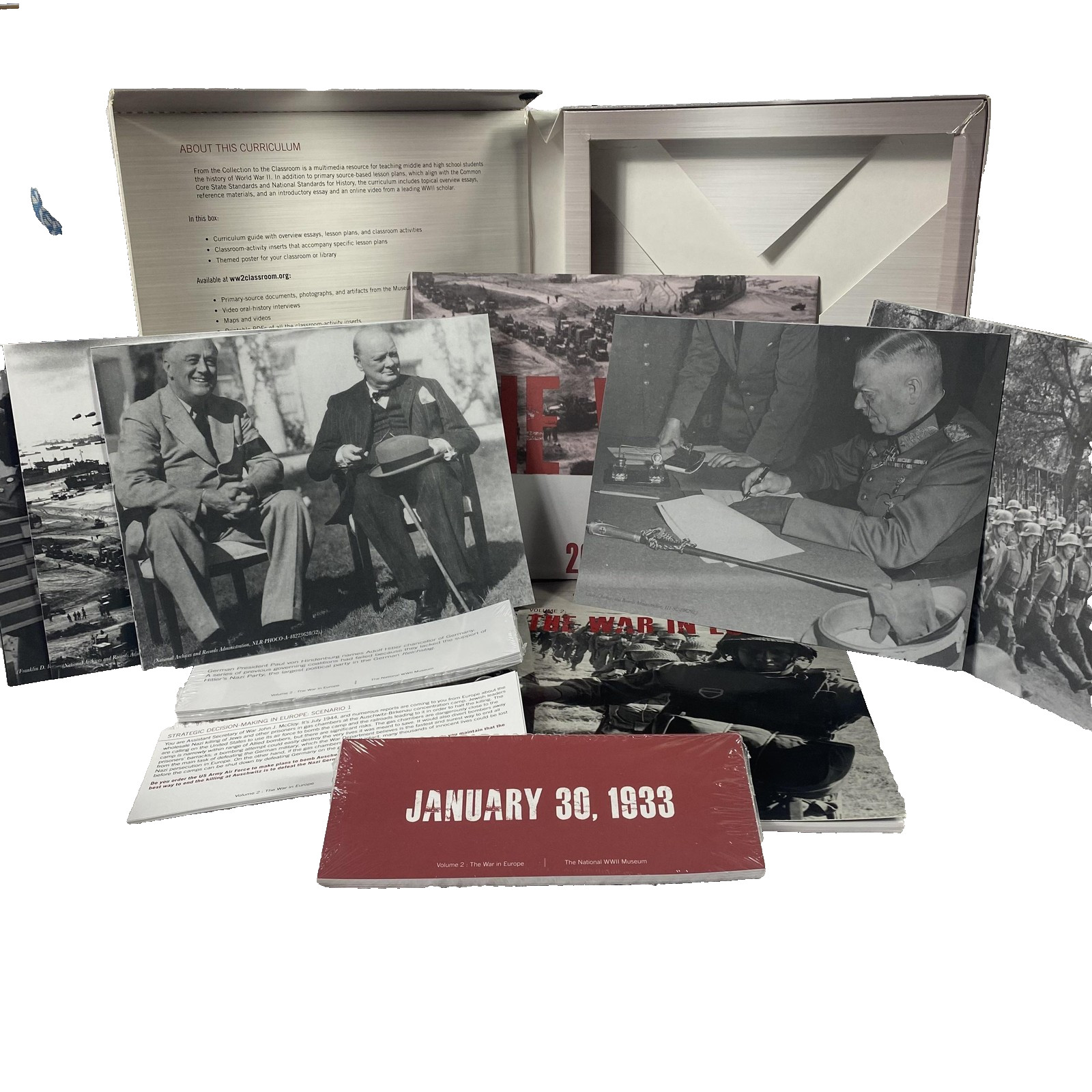 National WWII Museum Teaching Kit Volume 2 The War in Europe Curriculum Box Set