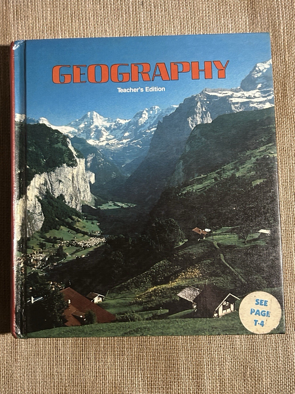 Vintage Geography Textbook ‘Geography’ 1982 Teacher’s Edition Hard Cover