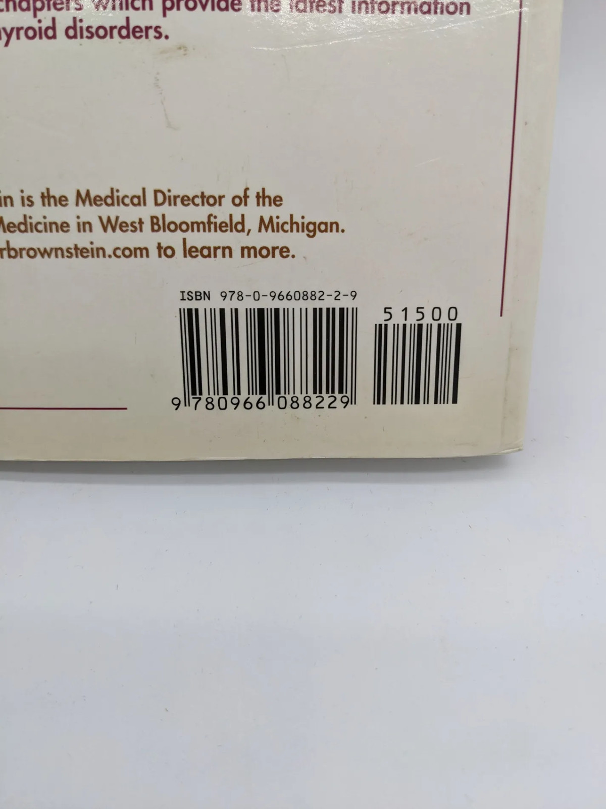 Overcoming Thyroid Disorders David Brownstein MD Second Edition Paperback Book