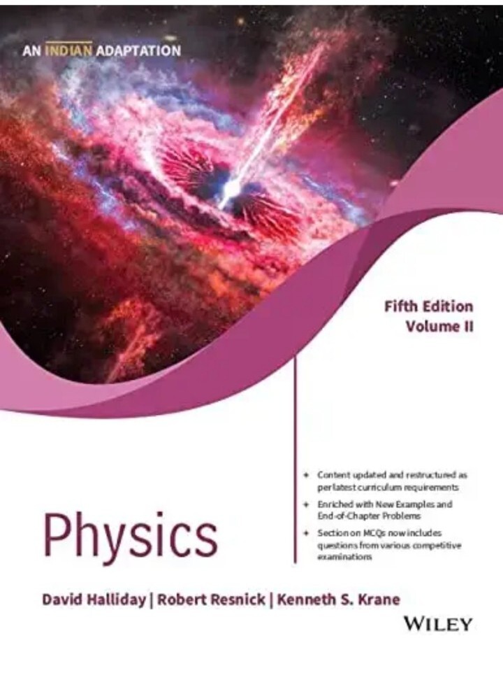 Physics, Volume 2 by Robert Resnick, Halliday & Kenneth 5e INTERNATIONAL EDITION
