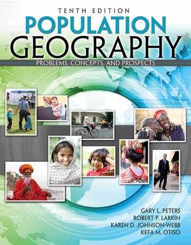 Population Geography: Problems, Concepts, – Paperback, by Gary L Peters; – Good