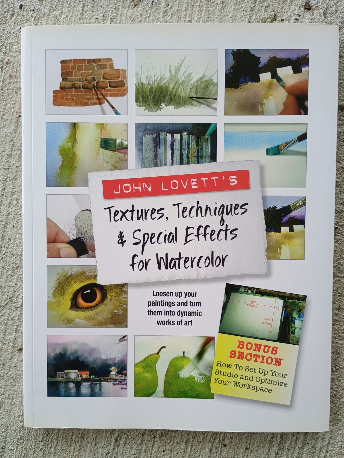 SIGNED John Lovett’s Textures, Techniques and Special Effects for Watercolor VG