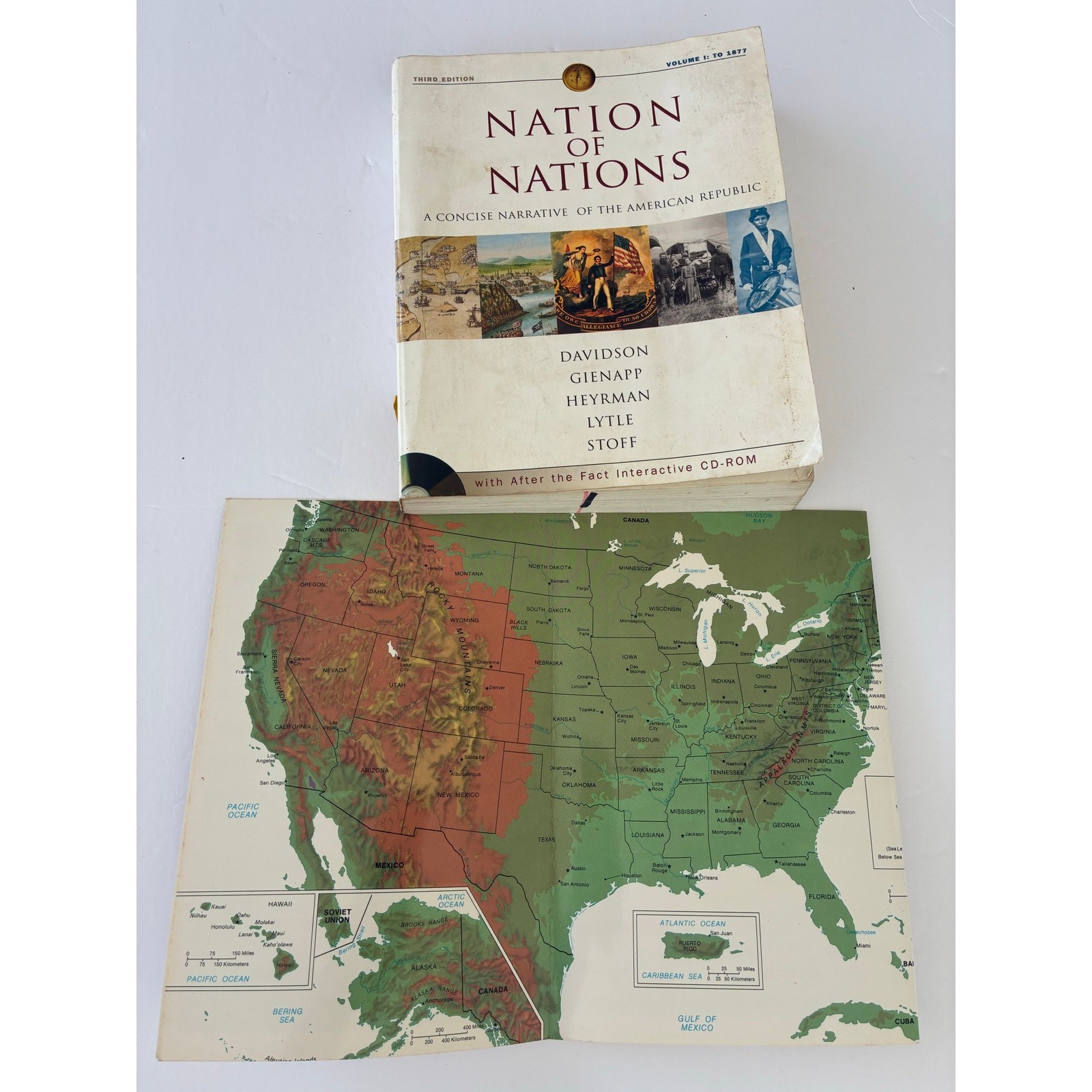 Nation of Nations Vol 1 To 1877 3rd Edition Davidson Textbook w CD