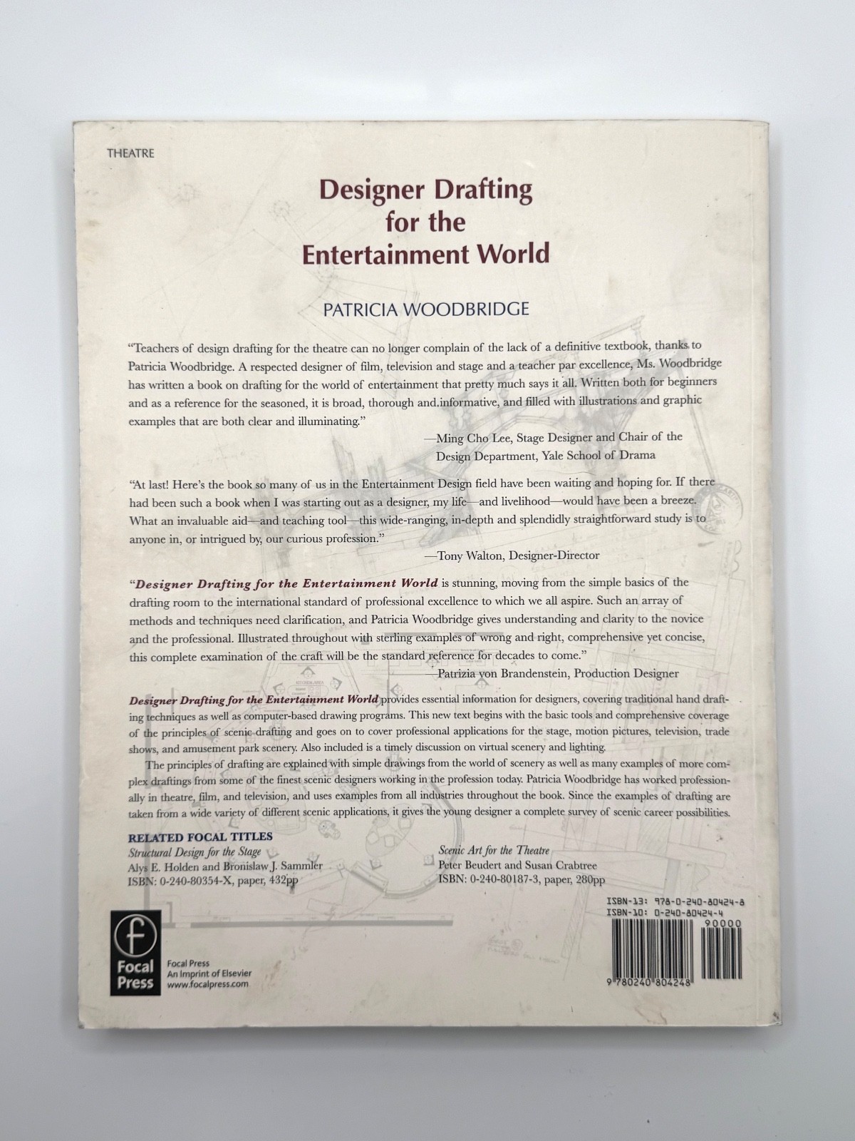 Designer Drafting for the Entertainment World – Paperback – Patricia Woodbridge