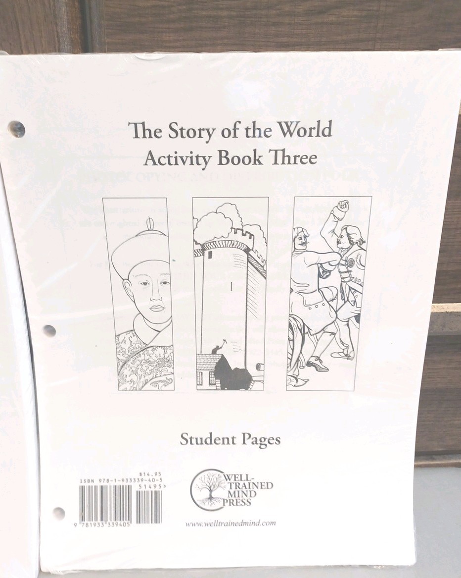 STORY OF THE WORLD Volume 2 and 3 Activity Book Well Trained Mind Press History
