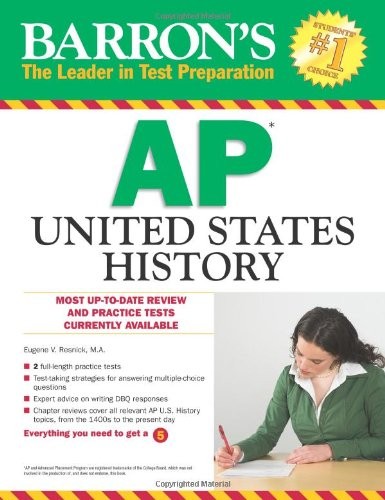 BARRON’S AP UNITED STATES HISTORY By Resnick Eugene M.a. *Excellent Condition*