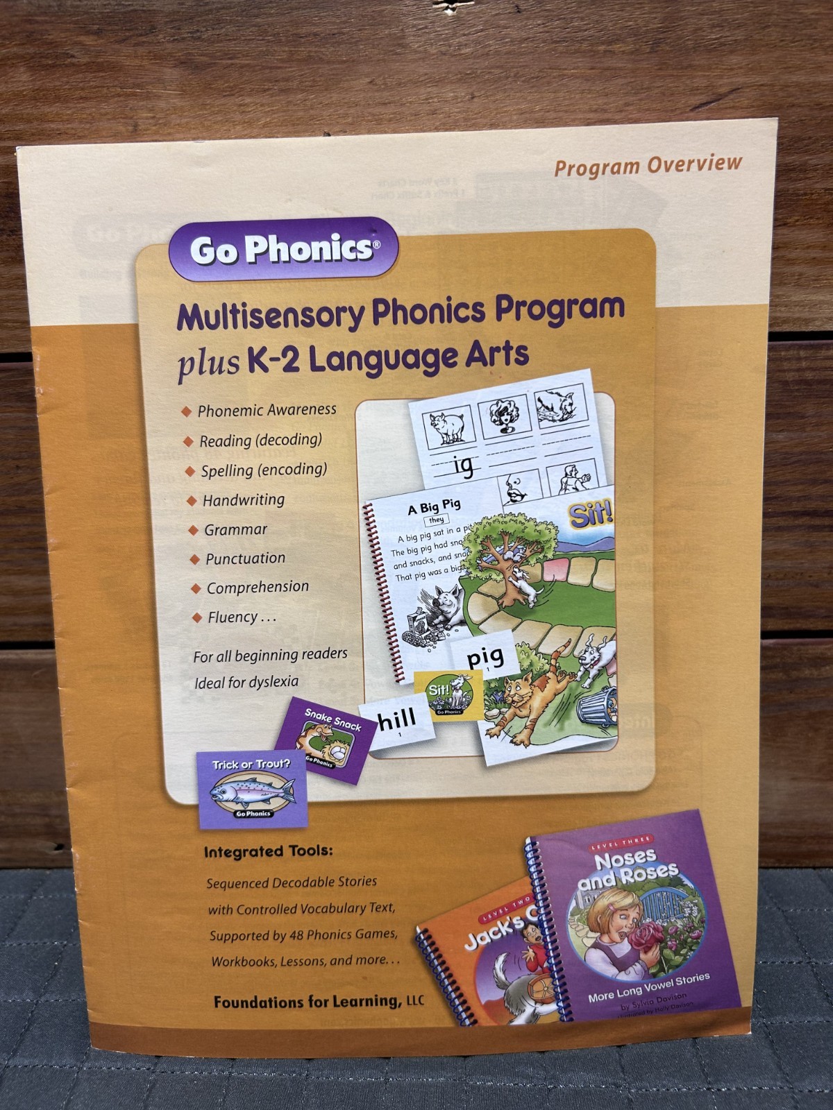 Go phonics home program-Multisensory Phonics program plus K-2 Language Arts