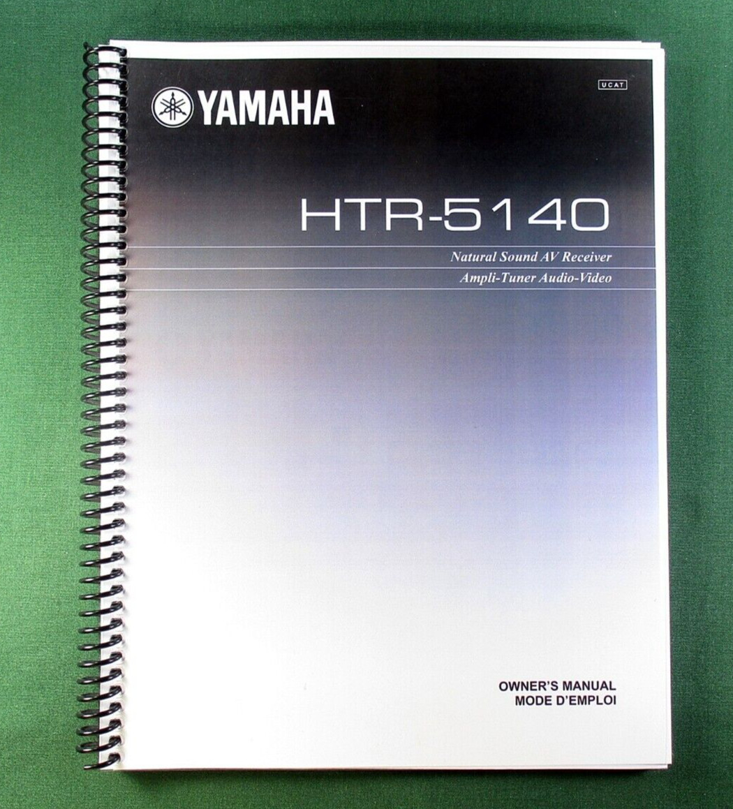 Yamaha HTR-5140 Instruction Manual: 66 Pages & Protective Covers!