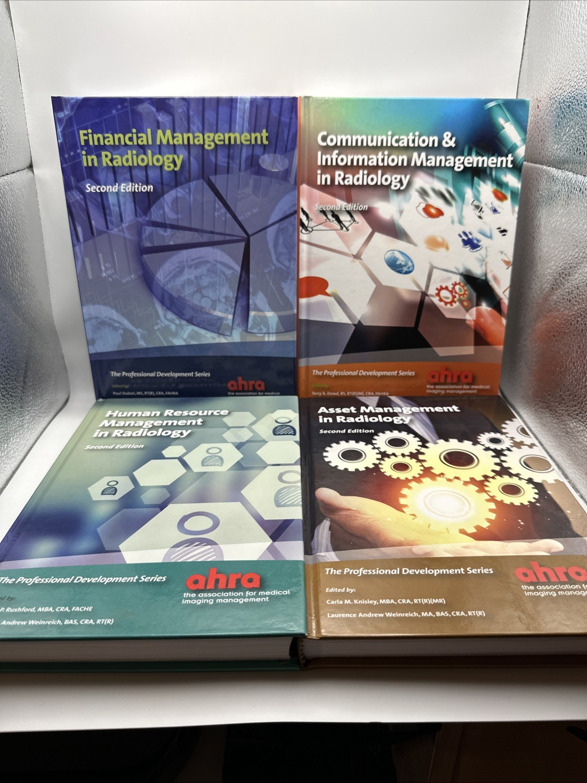 AHRA Radiology Management 2nd Edition Textbook Lot (4 Books) CRA Exam Study