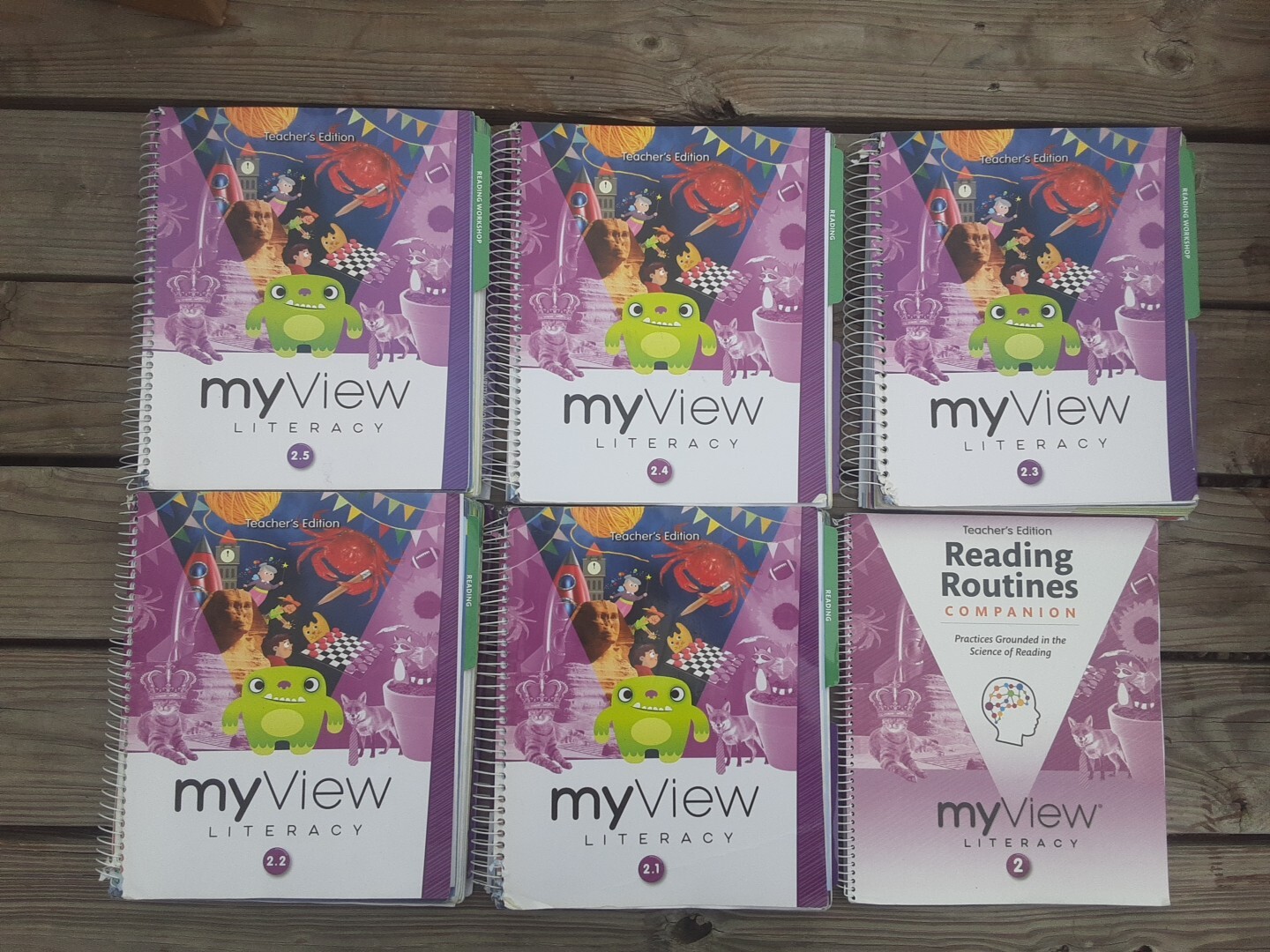 SAVVAS My View Literacy Gr 2-Set of 5 Teacher’s Ed 2.1,2.2,2.3, 2.4, 2.5 & more.