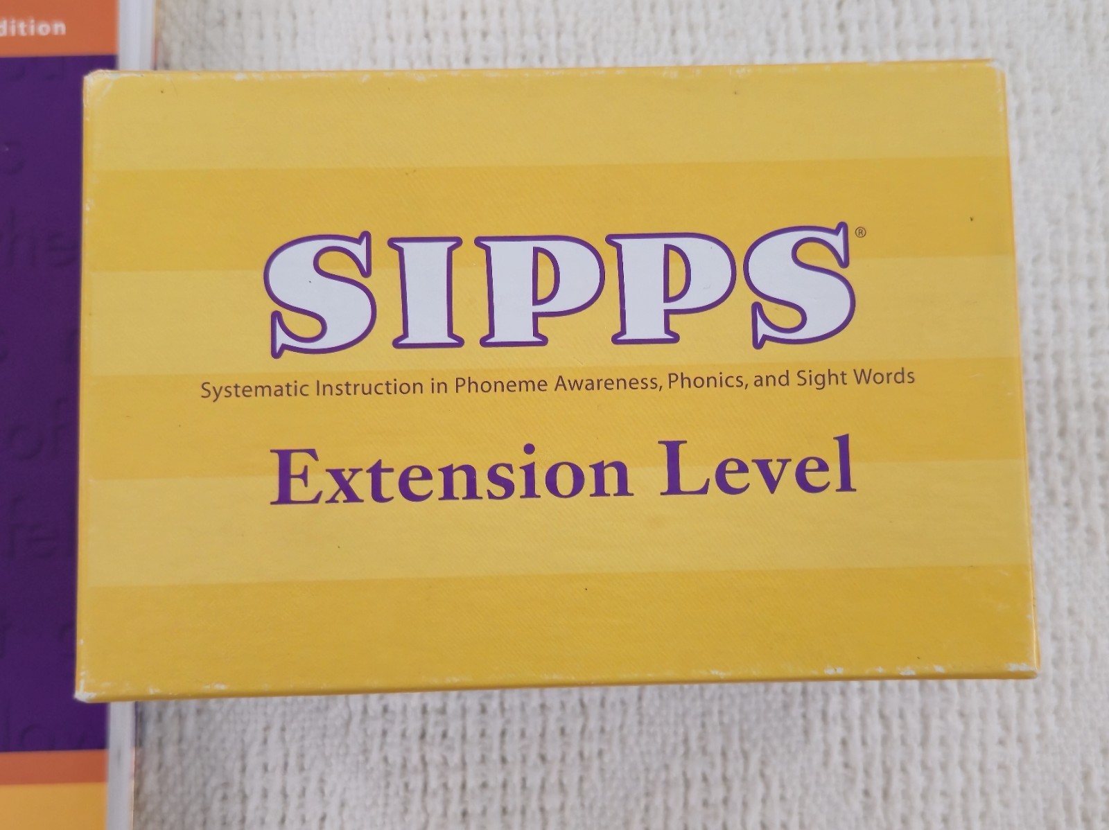SIPPS Extension Level Complex Vowel 2nd Edition Book AND Extension Level Cards!