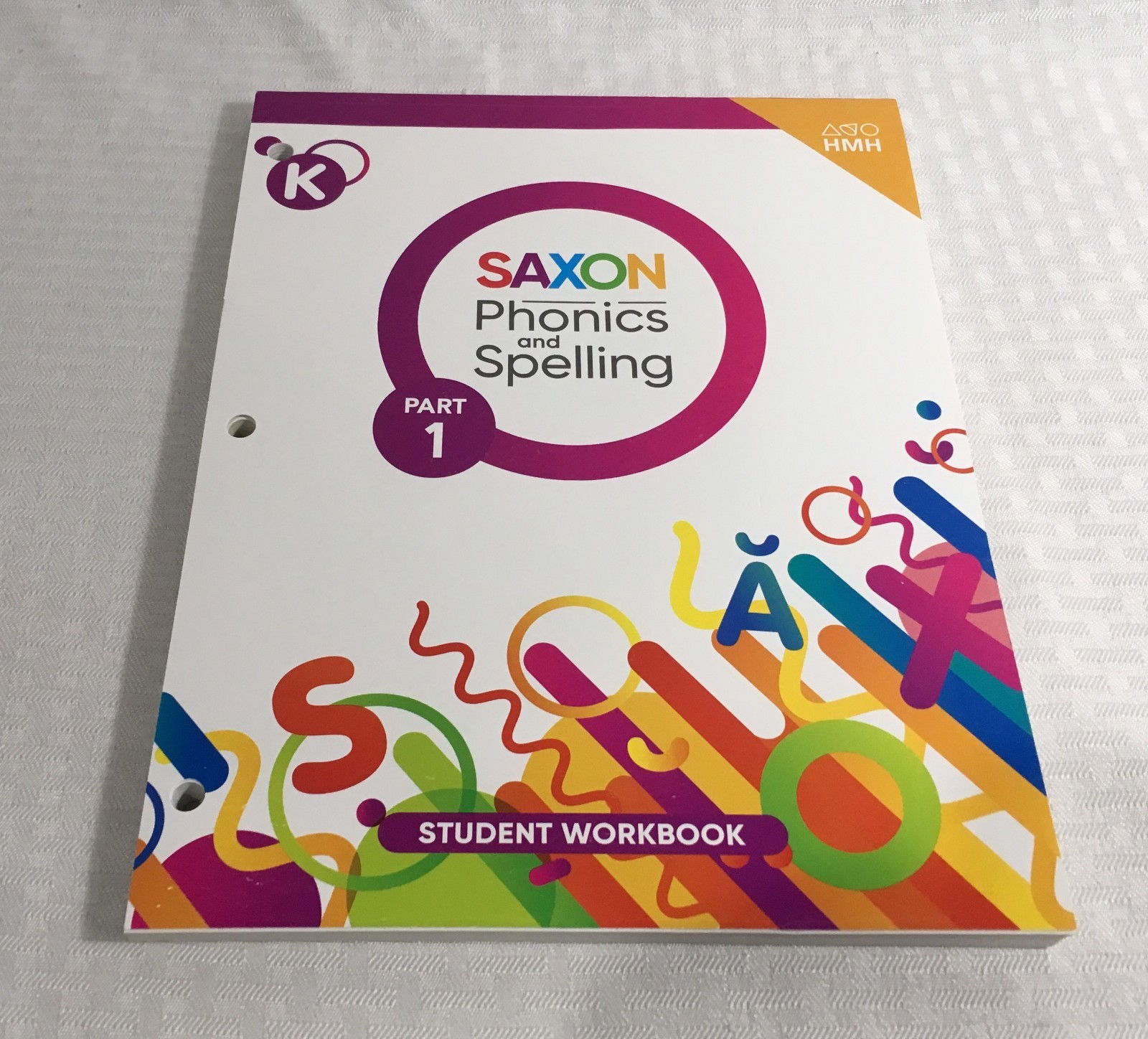 HMH SAXON PHONICS & SPELLING KINDERGARTEN STUDENT WORKBOOK / PART 1 & 2 / NEW