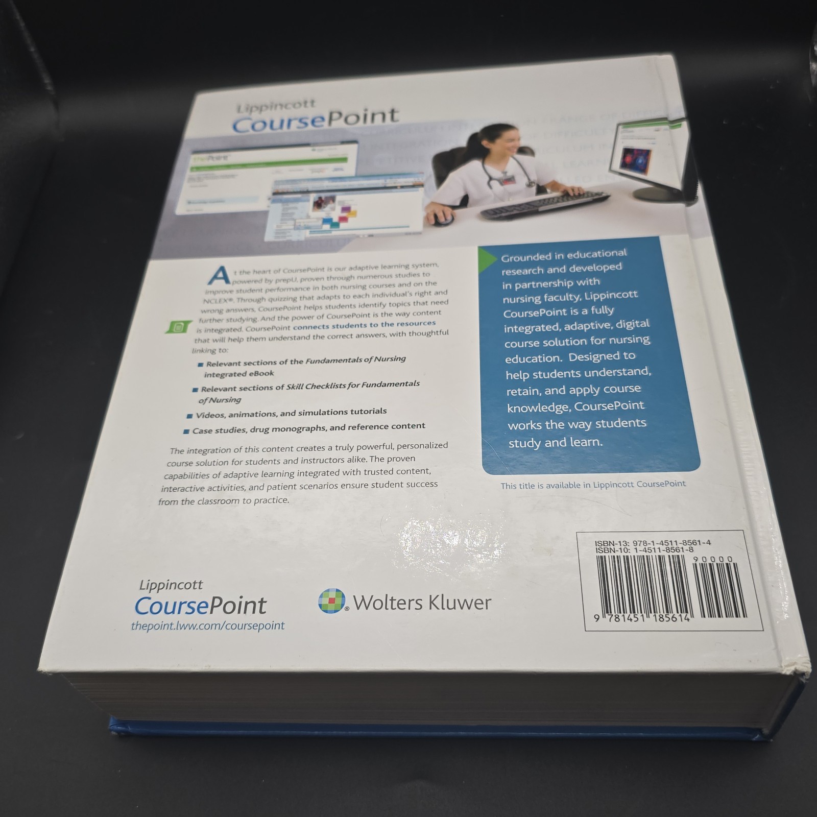 Fundamentals of Nursing by Carol R Taylor Eighth Edition Hardcover Textbook