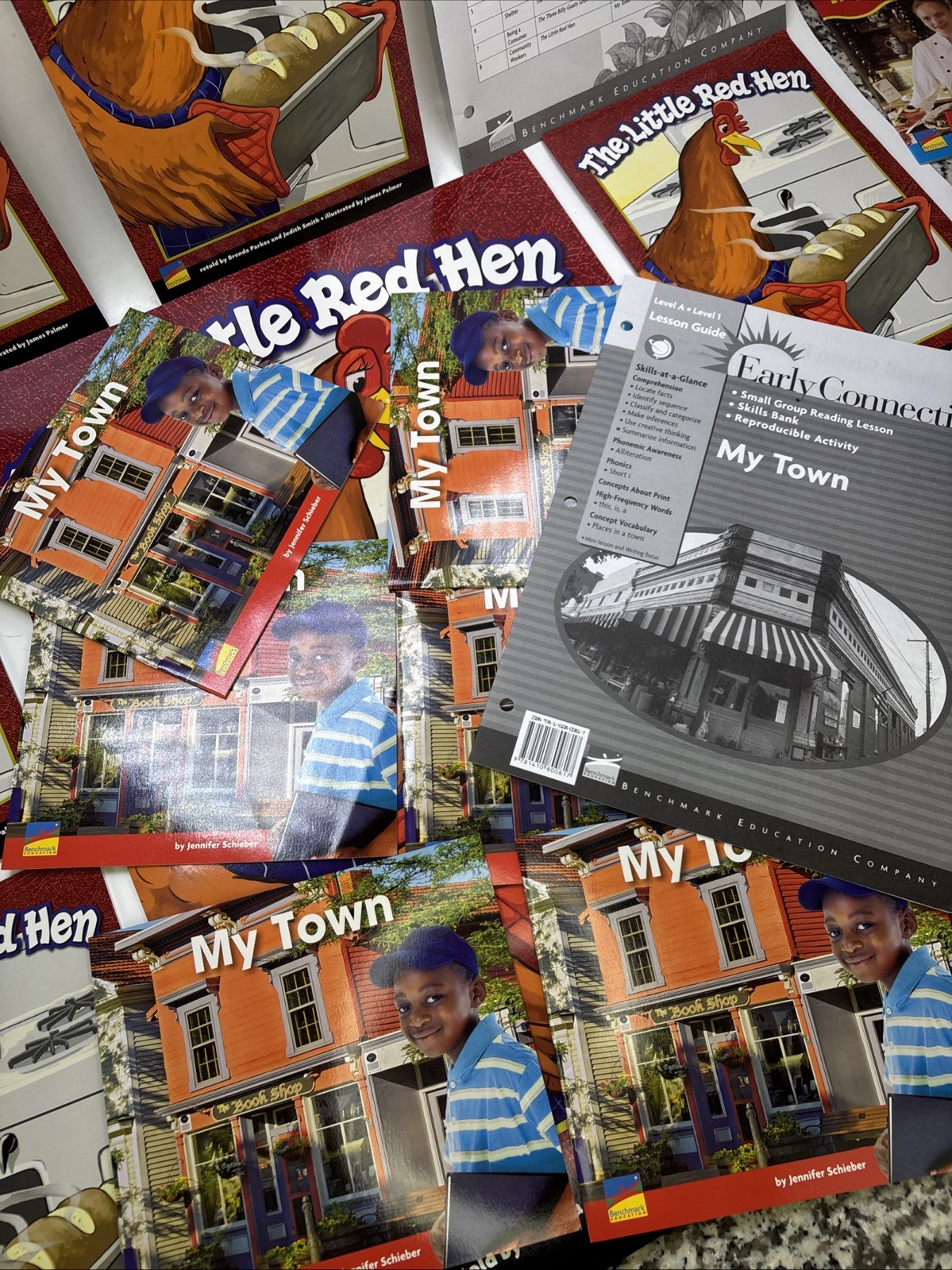 Mixed Lot Of Benchmark Education THE LITTLE RED HEN TEACHER’S RESOURCE SYSTEM