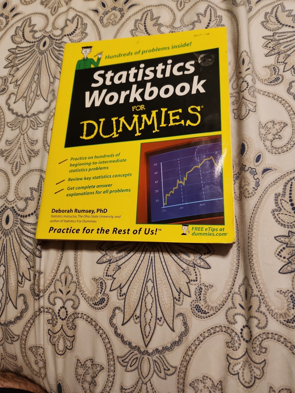 Statistics Workbook For Dummies – Paperback By Rumsey, Deborah J. – ACCEPTABLE