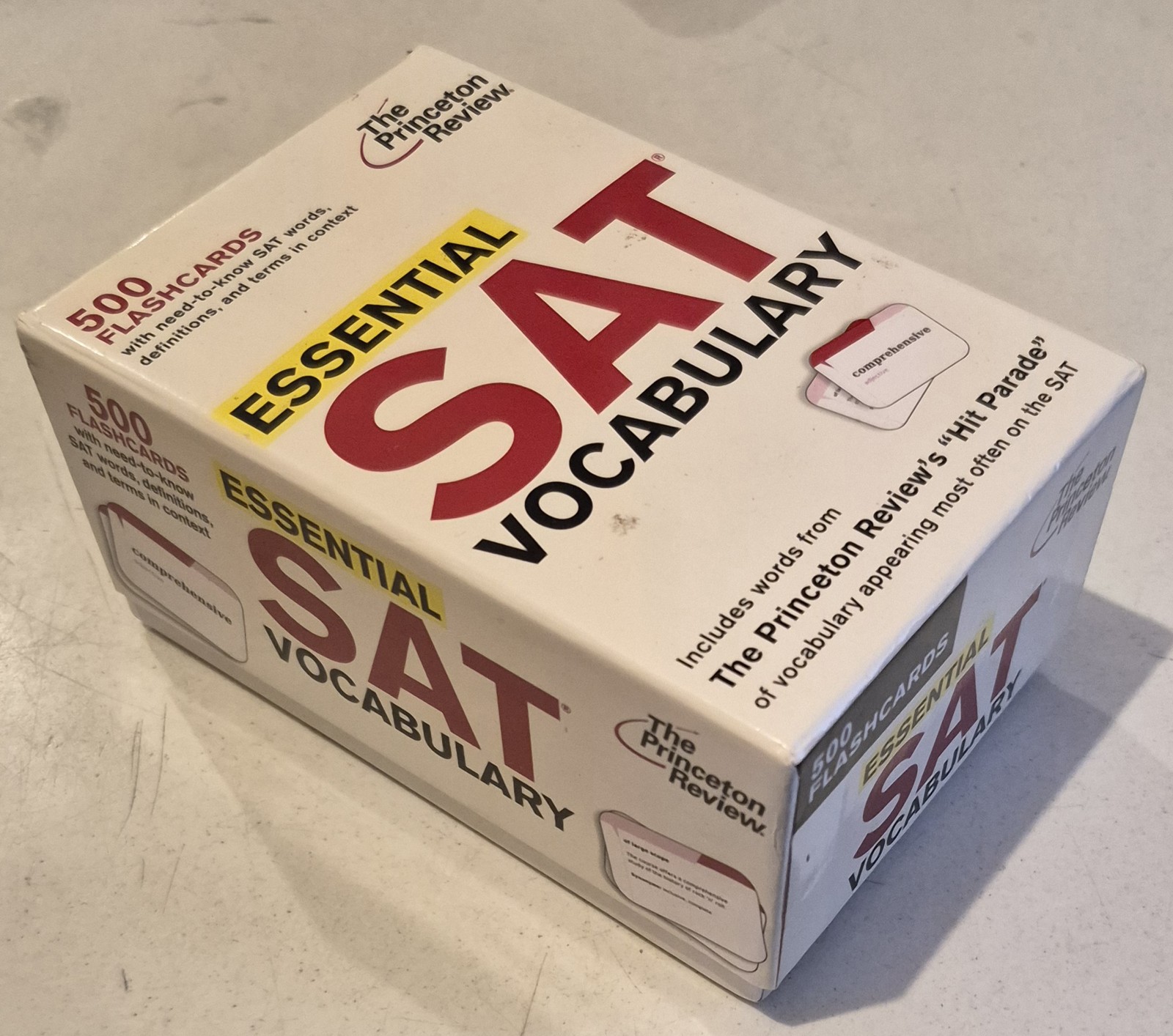 Essential SAT Vocabulary (flashcards): 500 Flashcards with Need-to-Know SAT Wo..