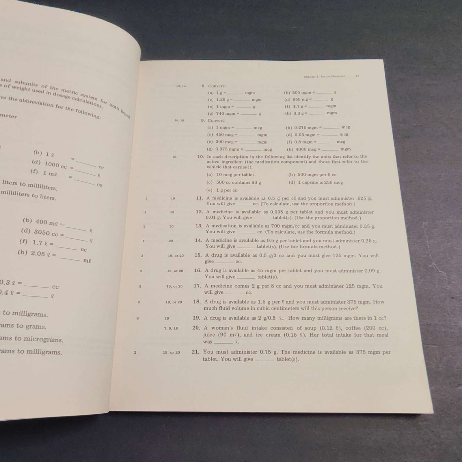 Drug Dosage Calculations (1st Edition) By Medici Medical Library Reference 1980