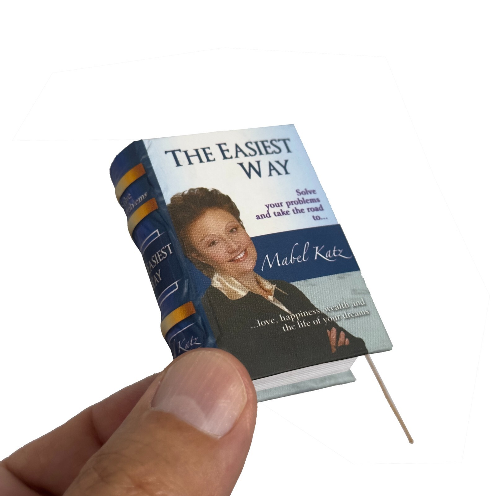 new miniature book The Easiest Way by Mabel Katz hardcover 306 pages 2.25×1.6″