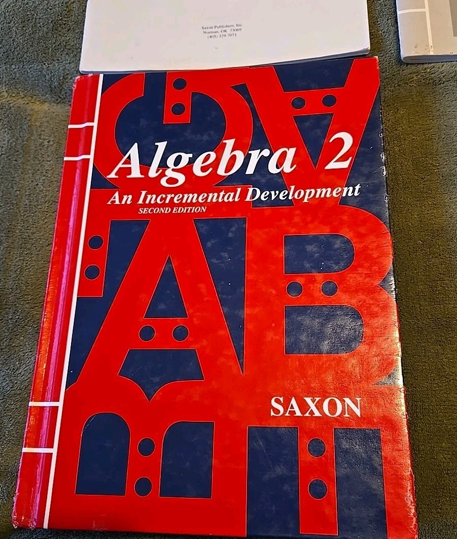 Saxon Algebra 2 Complete Set Tests Solutions Manual 2nd Edition Homeschool Math