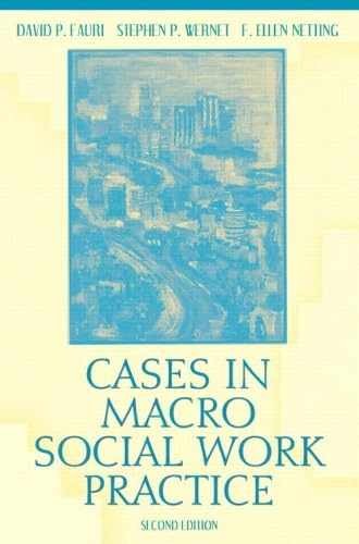 Cases in Macro Social Work Practice, – Paperback, by Fauri David P.; – Very Good