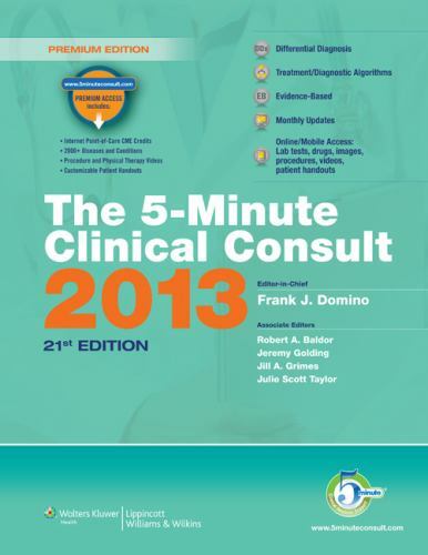The 5-Minute Clinical Consult 2013 by Frank J. Domino