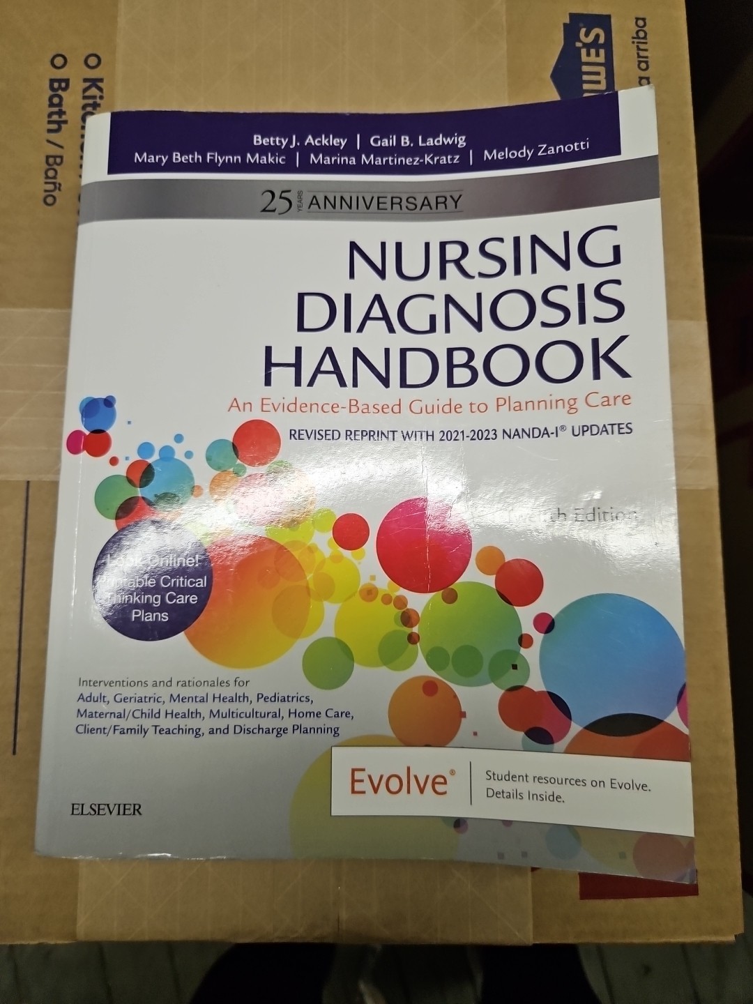Nursing Diagnosis Handbook, 12th – Paperback, by Ackley MSN EdS – Very Good