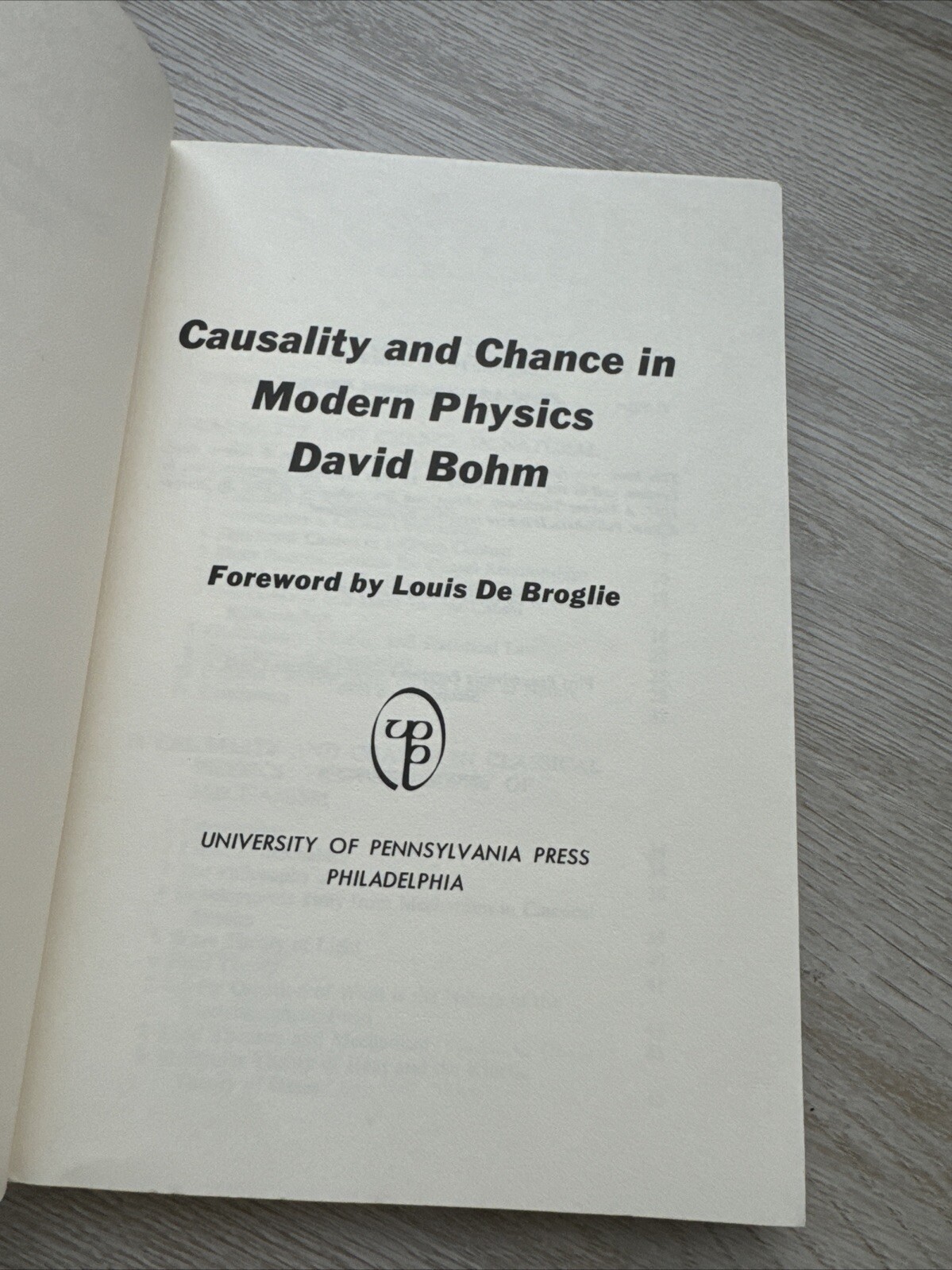 Causality and Chance in Modern Physics by David Bohm (1971 Trade Paperback,…