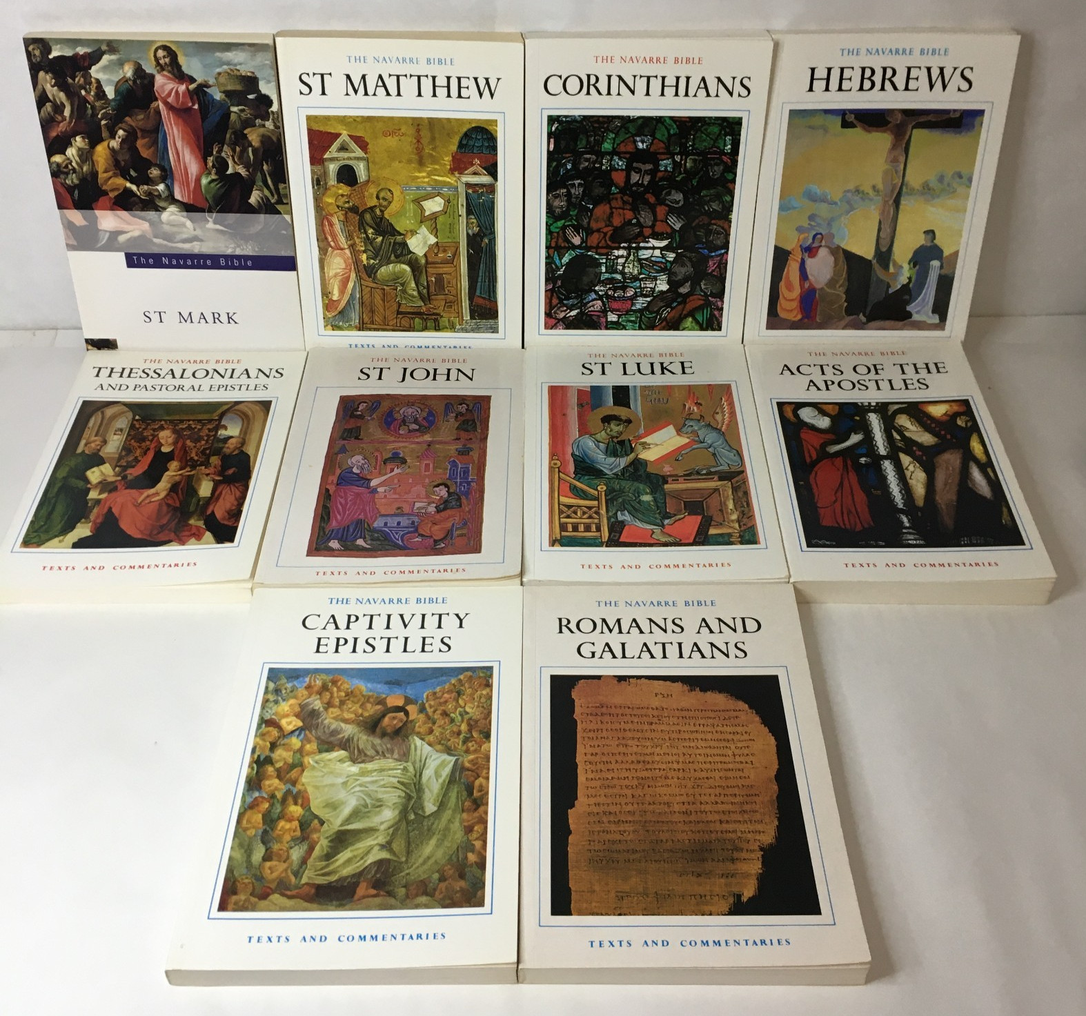 The Navarre Bible Lot of 10 – Mark Matthew Hebrews John Luke Apostles Epistles