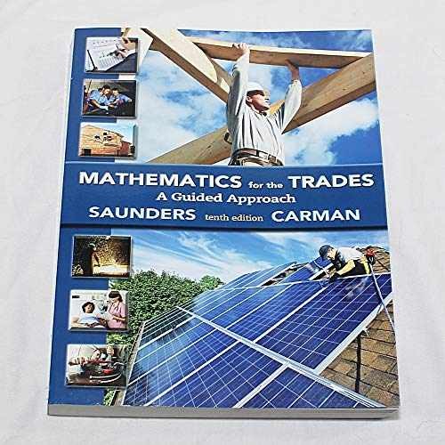Mathematics for the Trades: – Paperback, by Carman Emeritus Robert; – Very Good