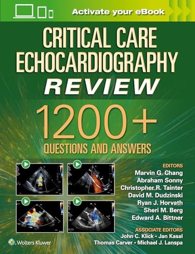 CRITICAL CARE ECHOCARDIOGRAPHY REVIEW by Marvin G. Chang Paperback Self Help