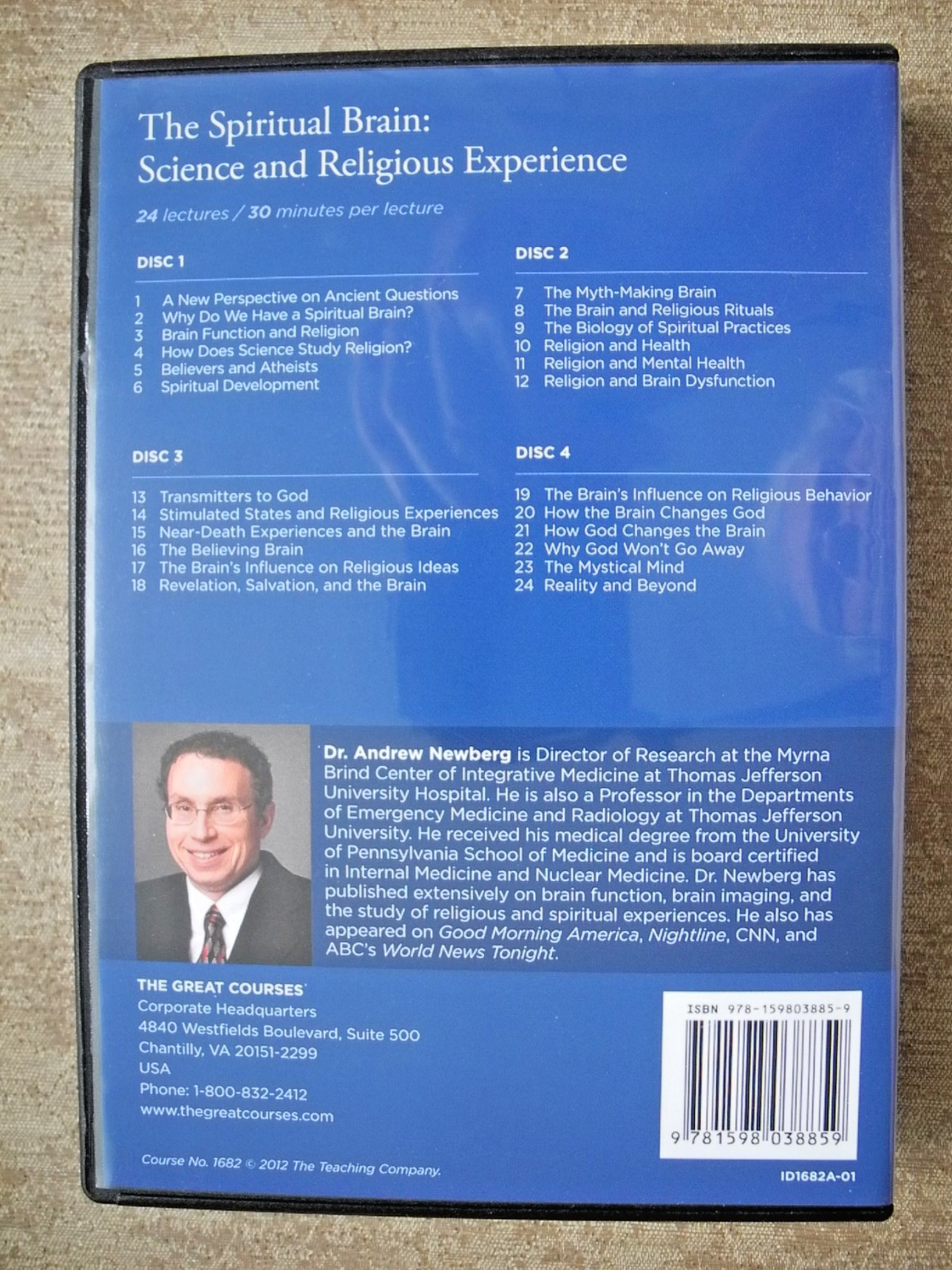 The Spiritual Brain: Science and Religious../Great Courses 1682/24 lectures/2012