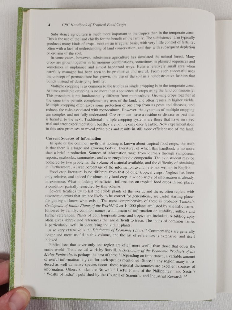 1984 Handbook of Tropical Food Crops by Franklin W. Martin (CRC Press)