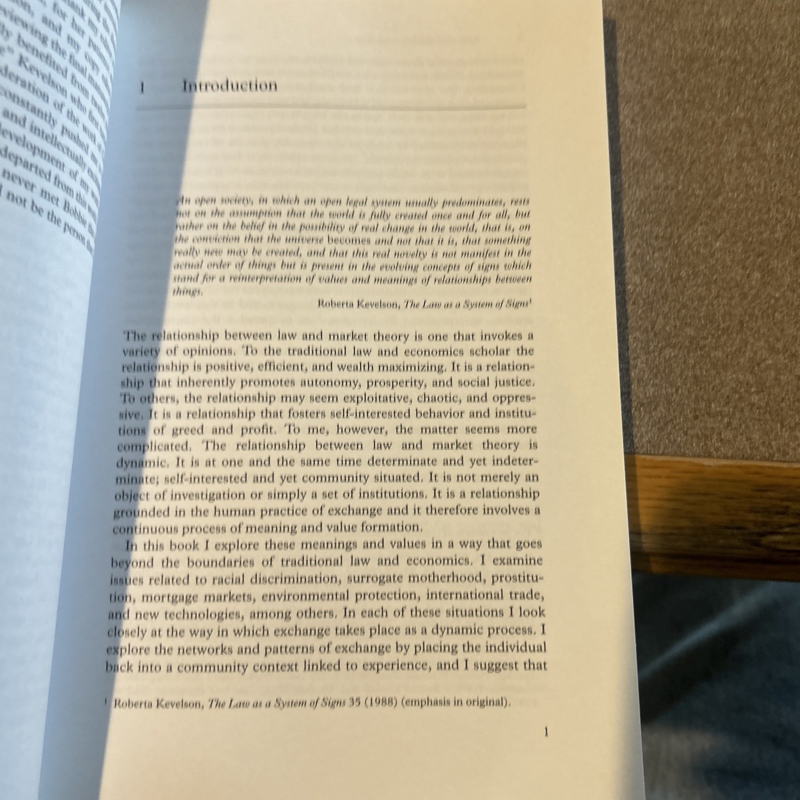 Law and Market Economy: Reinterpreting the Values of Law and Economics by Robin