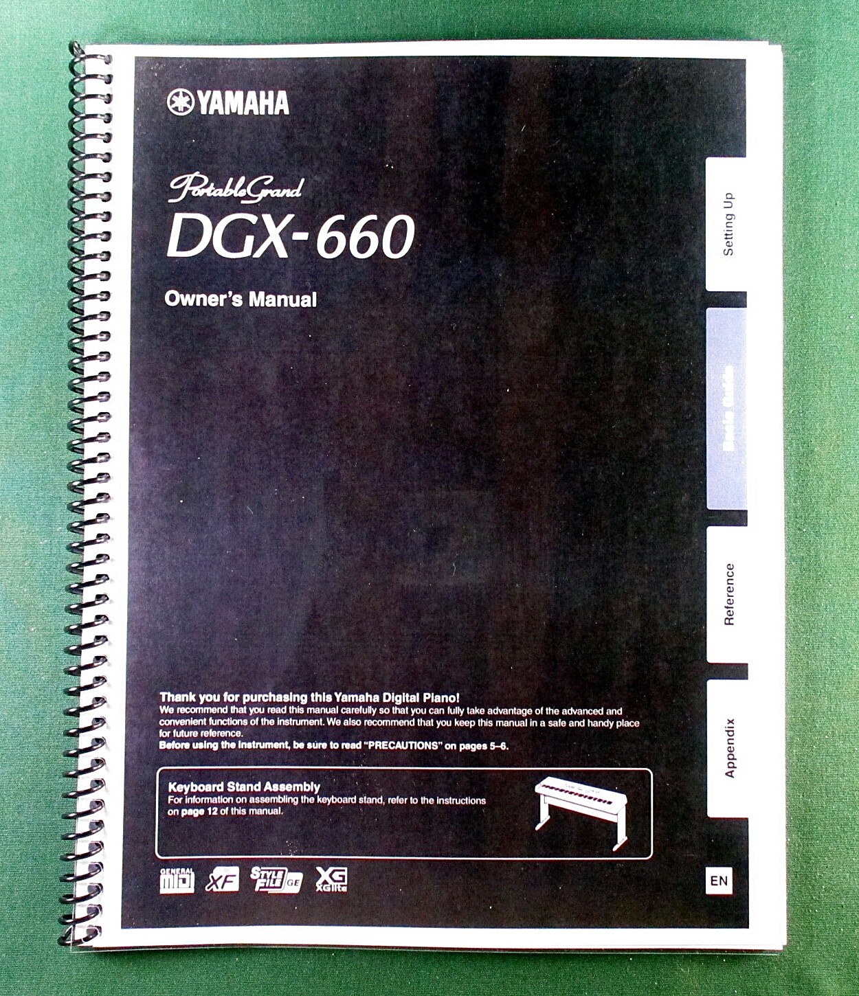 Yamaha DGX-660 Instruction Manual: 96 Pages & Protective Covers!