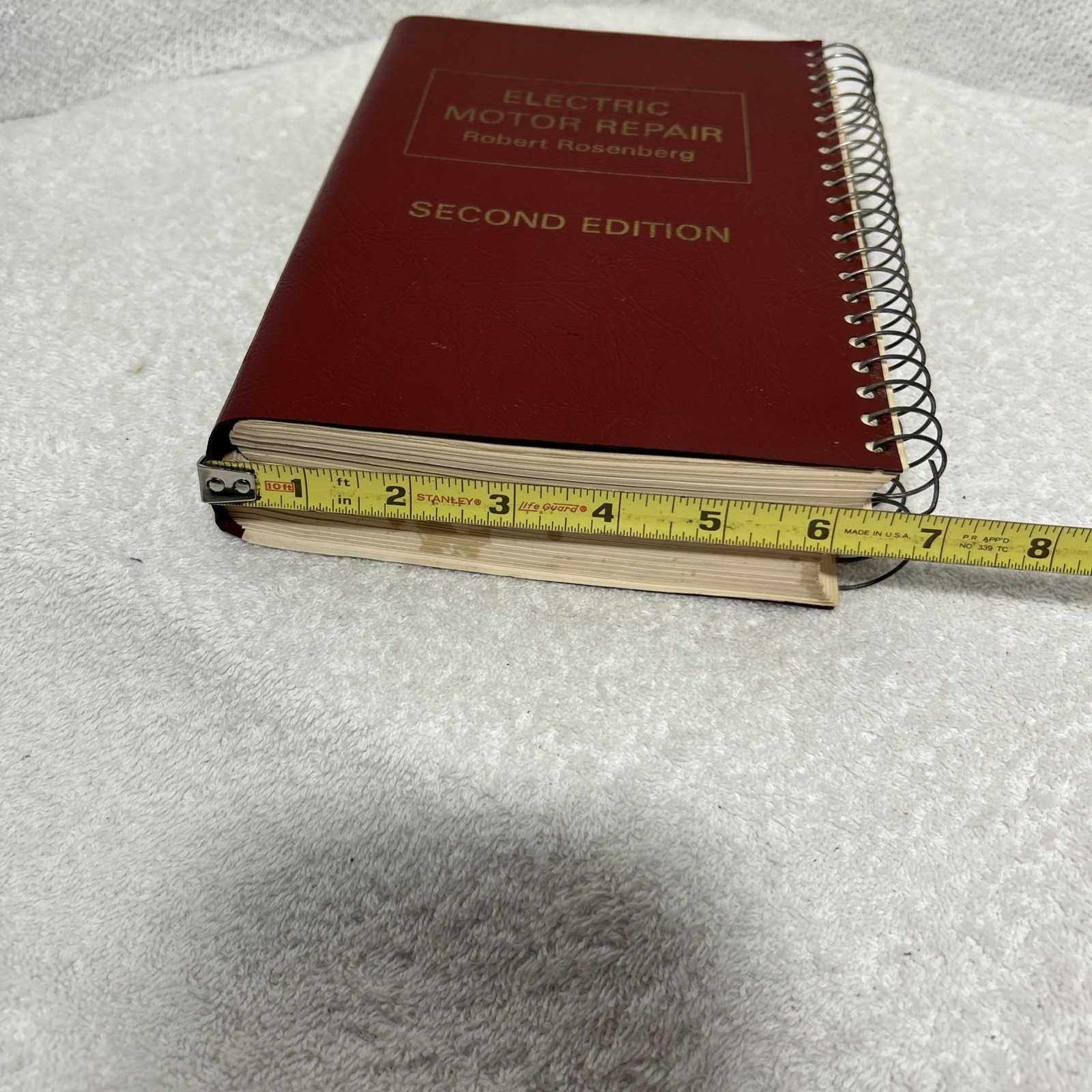 Electric Motor Repair Robert Rosenberg Book Second Edition Double Sided Spiral