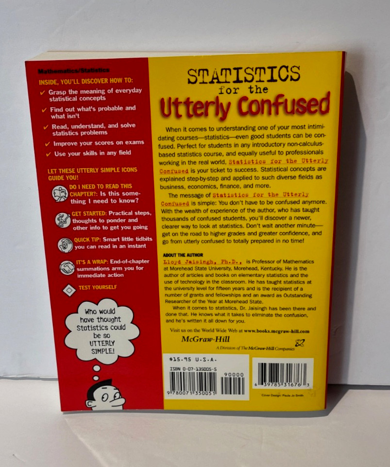 Statistics for the Utterly Confused by Jaisingh, Lloyd R.; Rozakis, Laurie