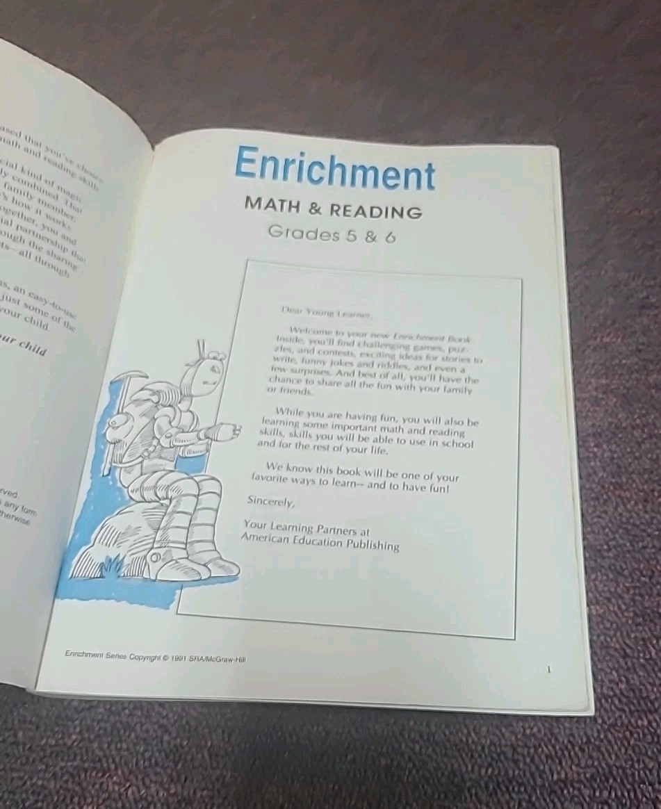 Enrichment Gifted Math-Reading Gr 5-6 by American Education Publishing