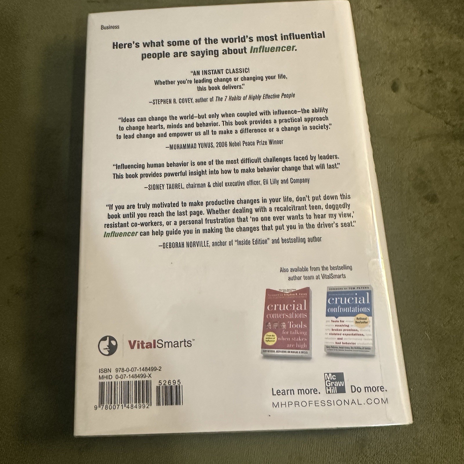 Influencer: the Power to Change Anything Hardcover First Edition