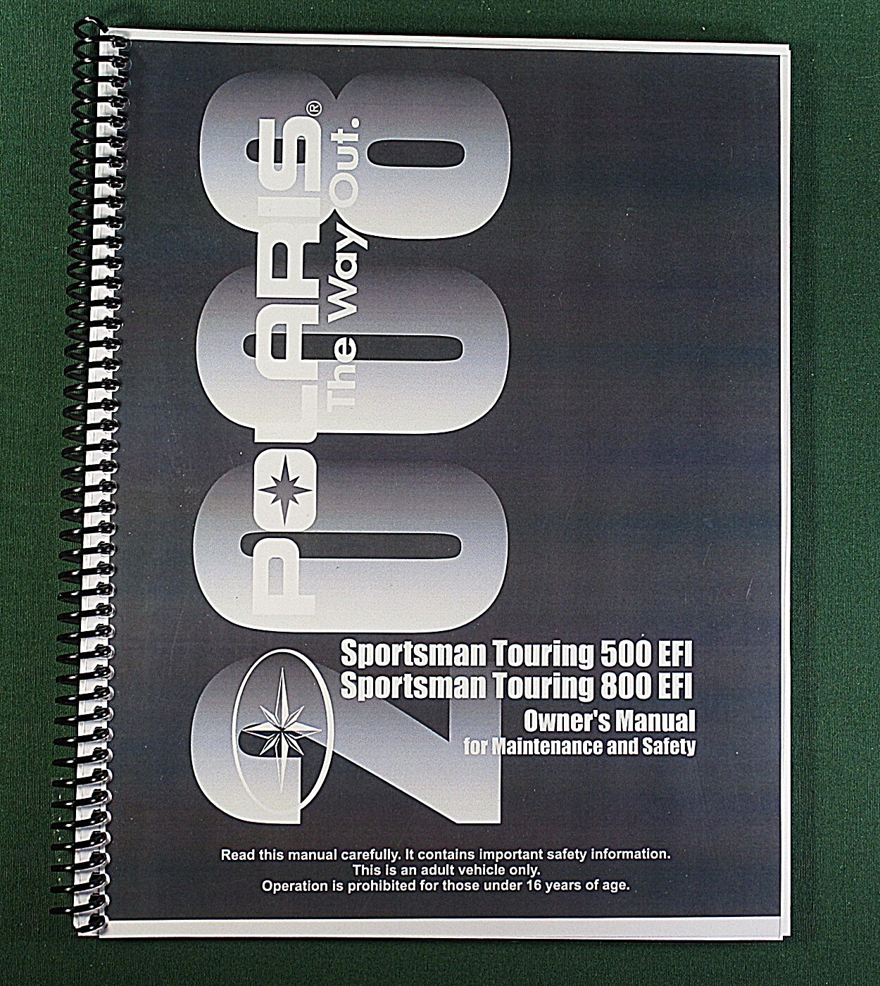 2008 Polaris Sportsman Touring 500 EFI Owner’s Manual: 155 Pages & Clear Covers!