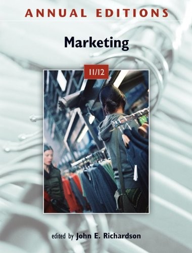 ANNUAL EDITIONS: MARKETING 11/12 By John Richardson *Excellent Condition*