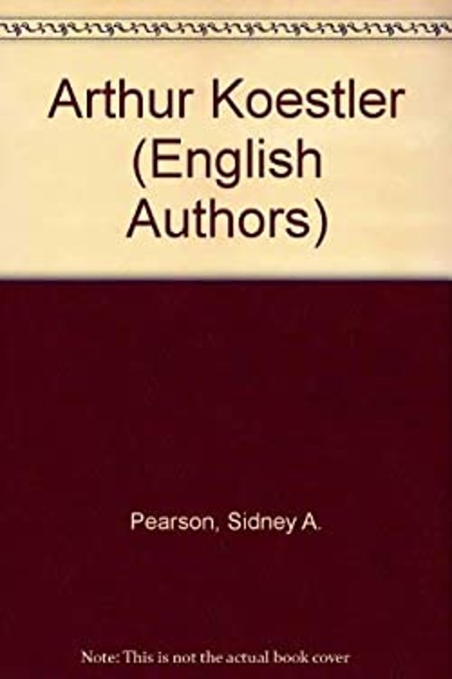 Arthur Koestler Library Binding Sidney A. Pearson