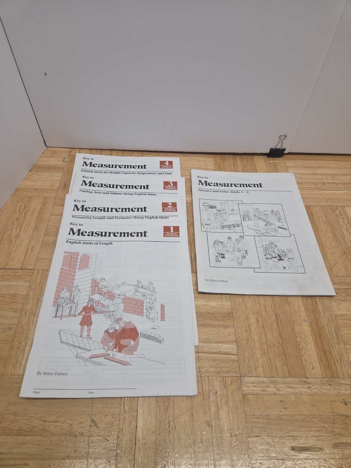 ​Key to Measurement Books 1-4 Complete Set & Answers Notes Curriculum Homeschool
