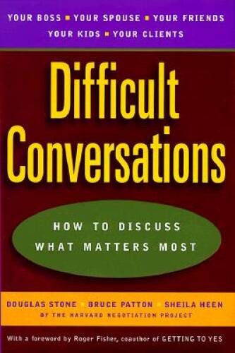 Difficult Conversations: How to Discuss What Matters Most – ACCEPTABLE