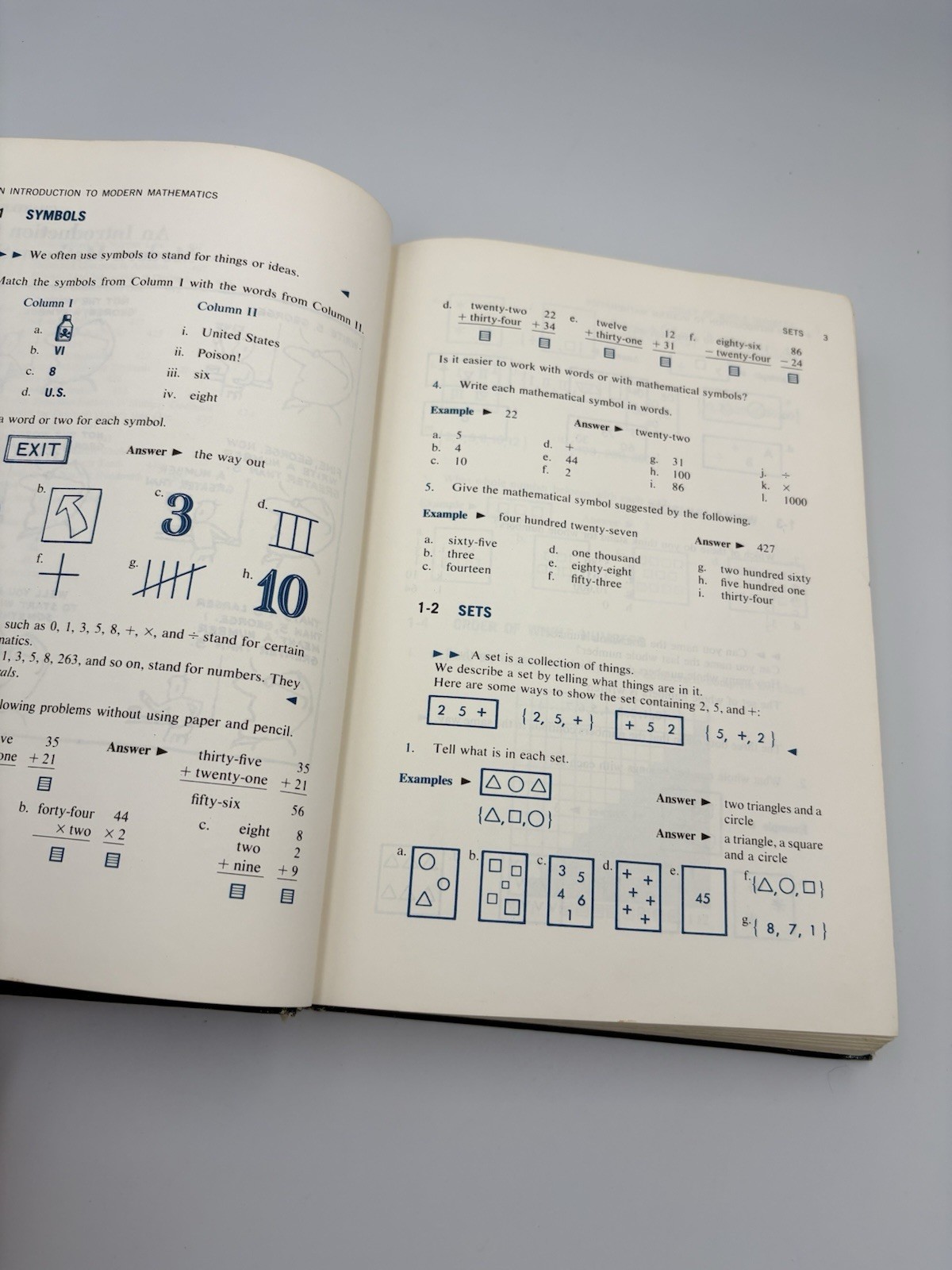 Mathematics Structure & Skills First Book Textbook (2968) Denholm & Blank VTG