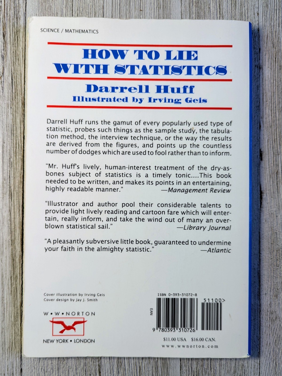 How to Lie with Statistics Paperback By Huff, Darrell