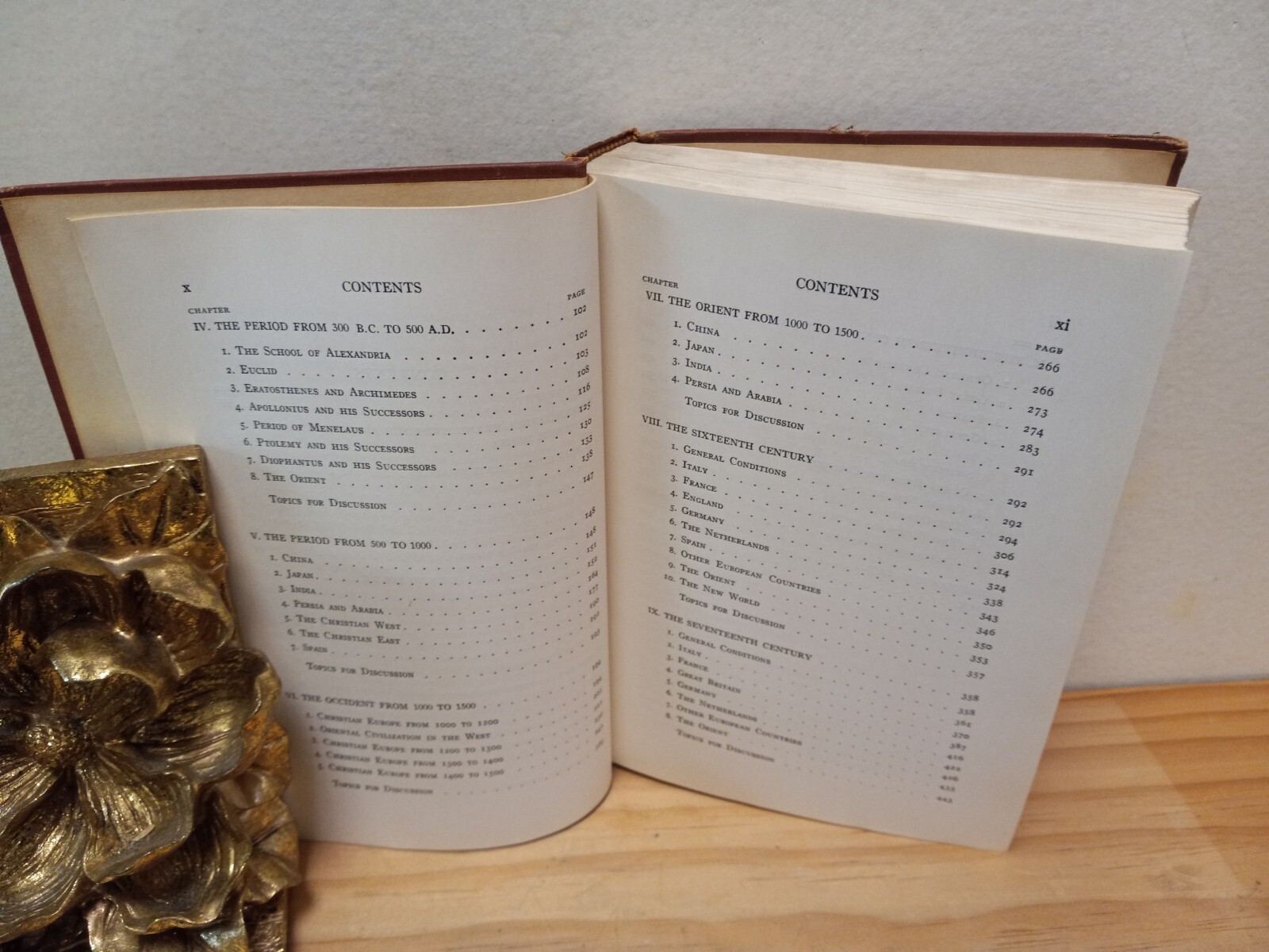 History of Mathematics Vol 1 – David Eugene Smith – HC – Good+