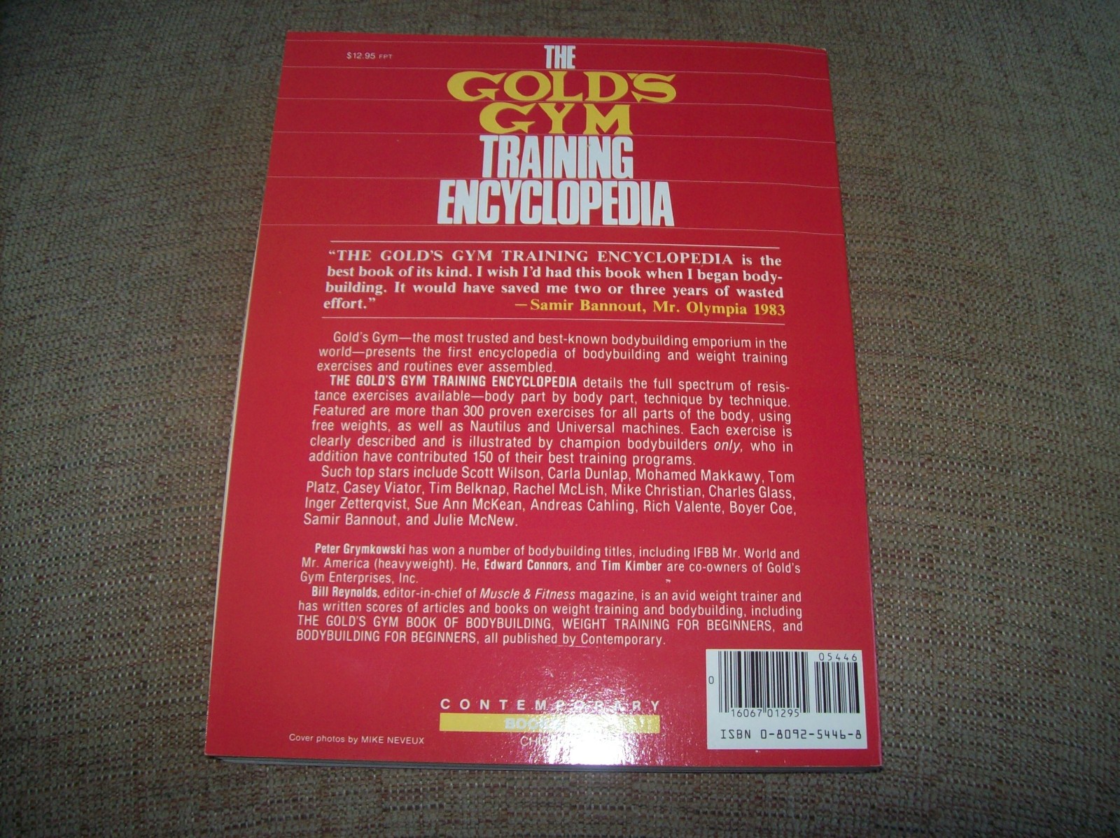 THE GOLD’S GYM TRAINING ENCYCLOPEDIA 1984 BodyBuilding FITNESS Exercise PLATZ ab
